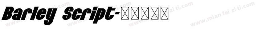 Barley Script字体转换